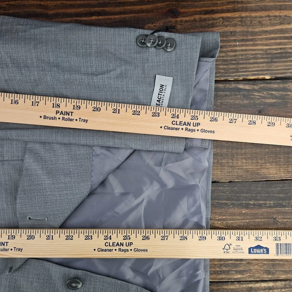 Kenneth Cole Men's Sport Coat Blazer Two Button Gray Techi-cole 44R NEW WITH TAG